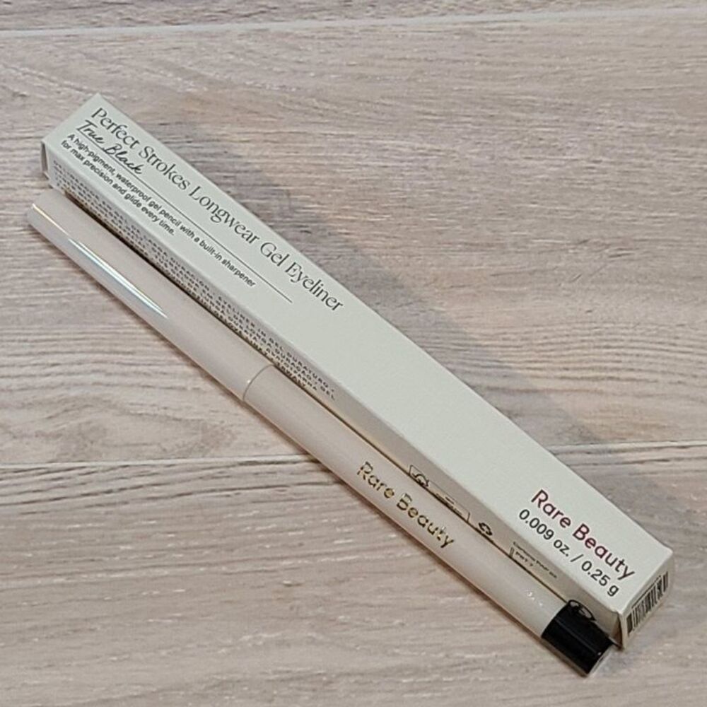 Rare Beauty Perfect Strokes Gel Eyeliner Pencil True Black Waterproof New Box